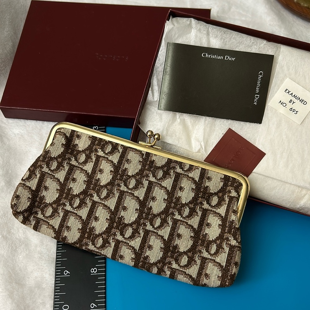 Dior Brown Monogram Clutch